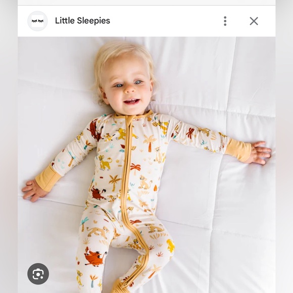 Little Sleepies special edition Disney Lion king 6-12 months onesie - Picture 2 of 7